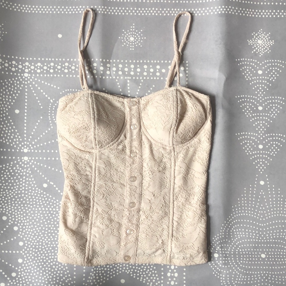 White lace camisole